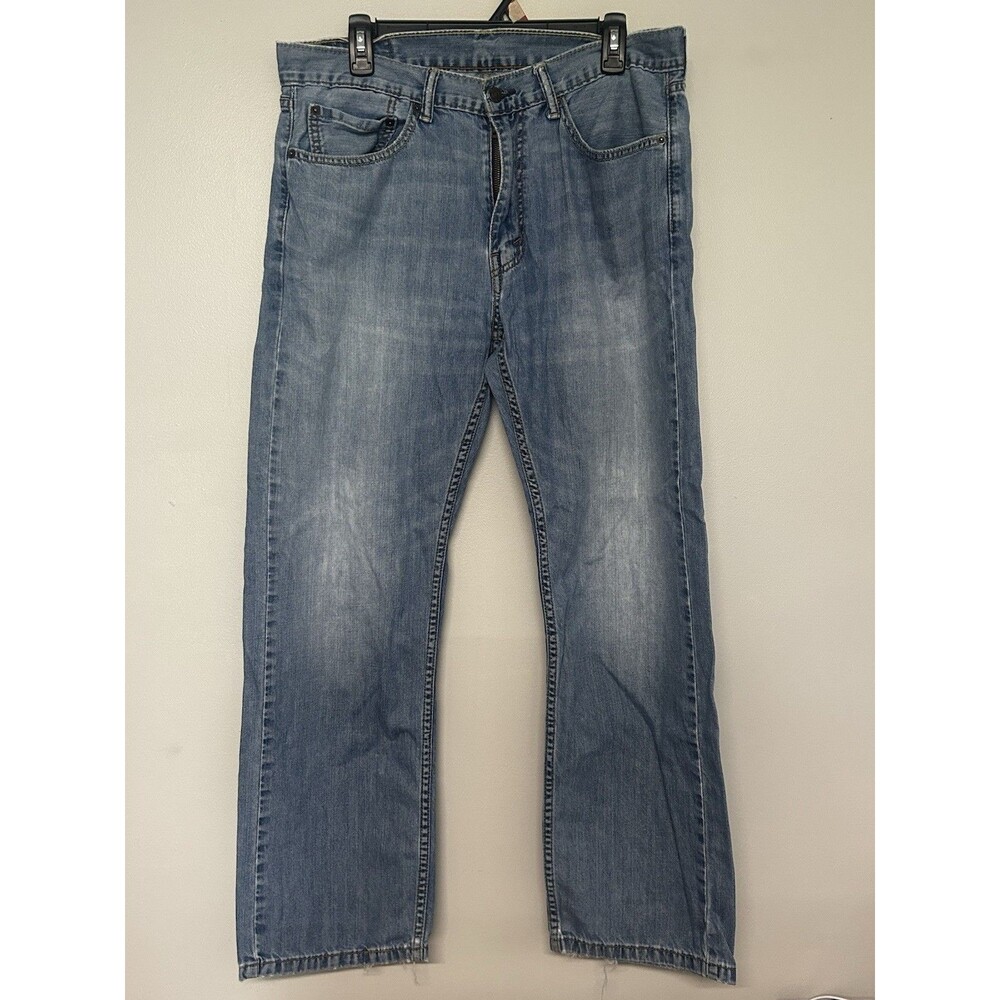 Levi's Men's 505 Straight Jeans Dark Rinse Regular Fit 34x30 100% Cotton
